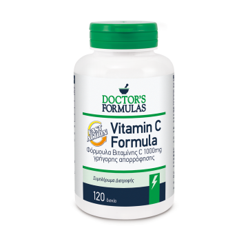 VITAMIN C FORMULA FAST ACTION BITAMINH C ΓΡΗΓΟΡΗΣ ΑΠΟΡΡΟΦΗΣΗΣ DOCTOR'S FORMULAS 120 tabs ΒΙΤΑΜΙΝΗ C